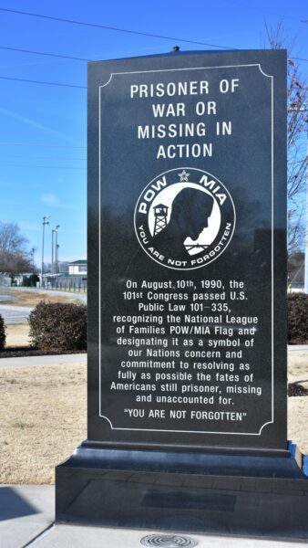 MORGAN COUNTY, AL VETERANS MEMORIAL POW MIA STONE