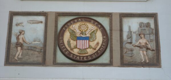 STOCKTON MEMORIAL CIVIC AUDITORIUM SCULPTURED PANEL E