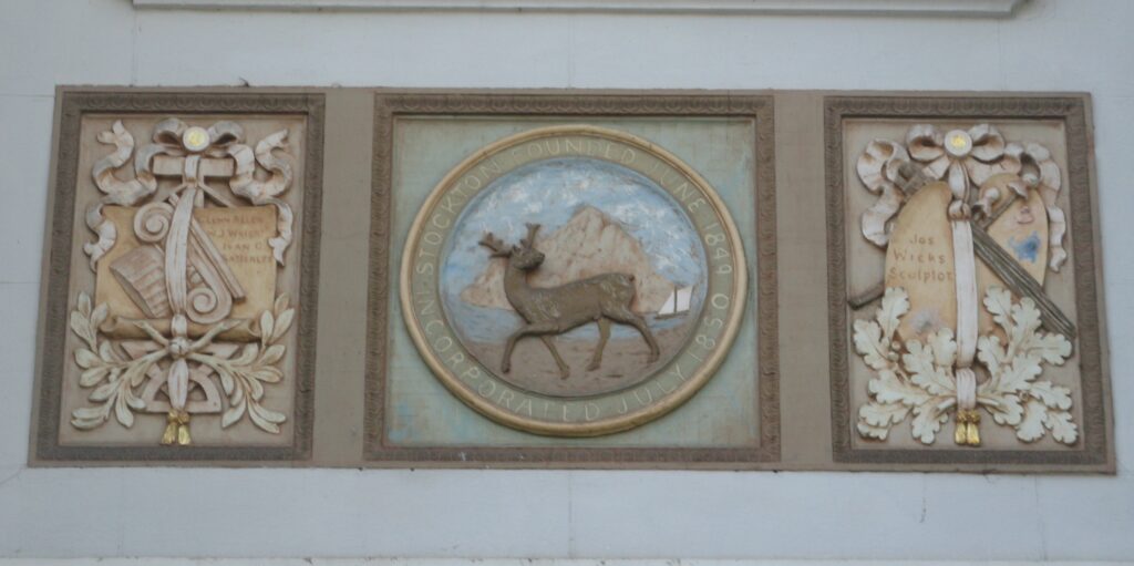 STOCKTON MEMORIAL CIVIC AUDITORIUM SCULPTURED PANEL D