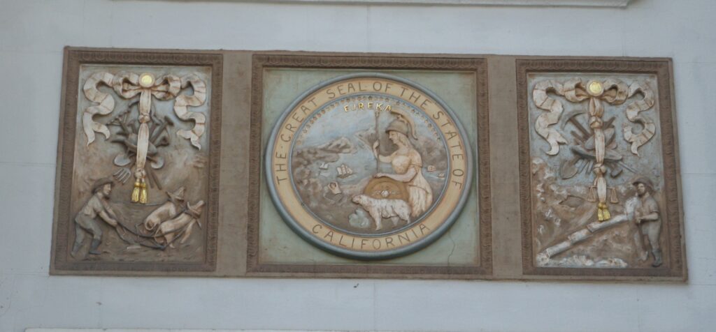 STOCKTON MEMORIAL CIVIC AUDITORIUM SCULPTURED PANEL C