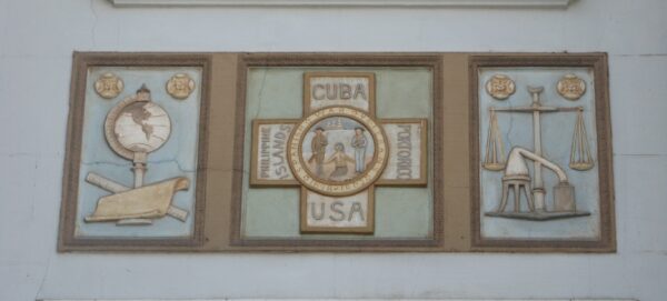 STOCKTON MEMORIAL CIVIC AUDITORIUM SCULPTURED PANEL A