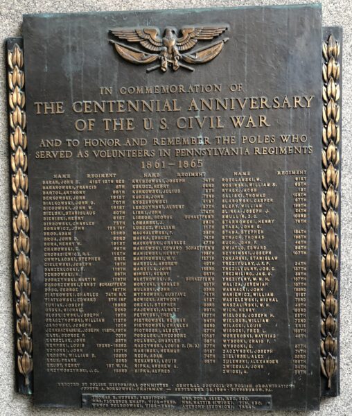 THE CENTENNIAL ANNIVERSARY OF THE U.S. CIVIL WAR MEMORIAL PLAQUE