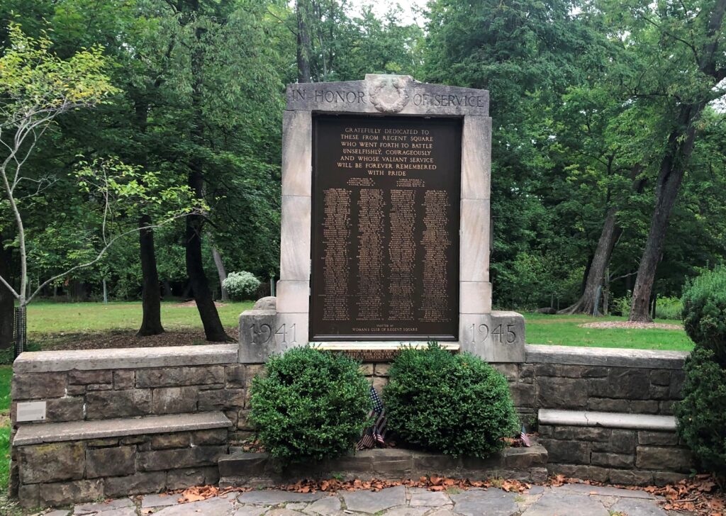 REGENT SQUARE’S MEMORIAL HONOR ROLL