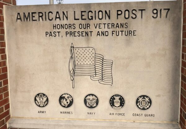 AMERICAN LEGION POST 917 VETERANS MEMORIAL STONE