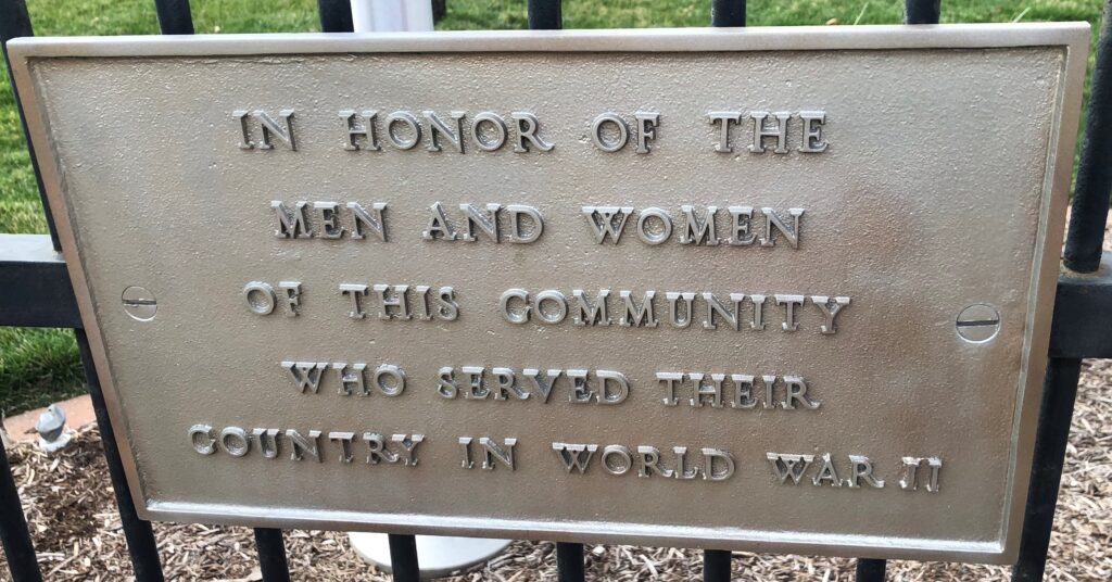 GLEN CARBON VETERANS MONUMENT PLAQUE C