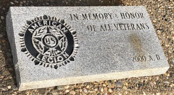 AMERICAN LEGION POST 365 ALL VETERANS MEMORIAL CANNON STONE