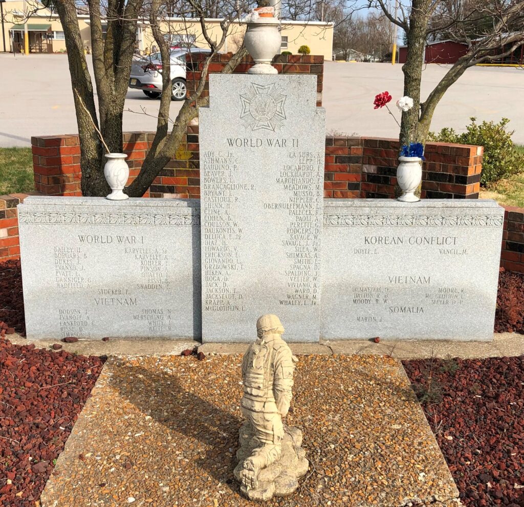 V.F.W. POST 5691 HONOR ROLL WAR MEMORIAL