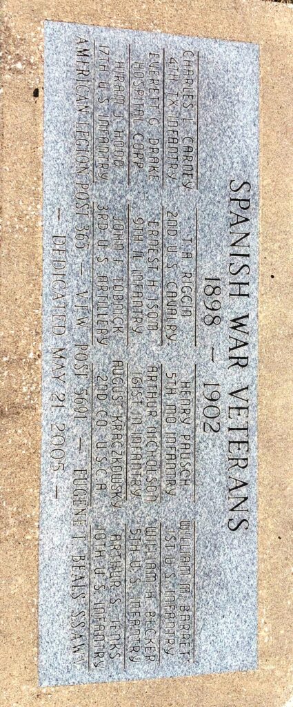 COLLINSVILLE SPANISH WAR VETERANS MEMORIAL