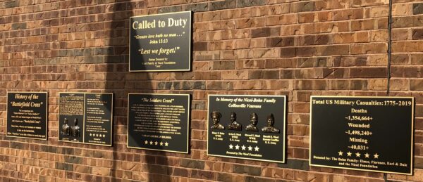 AMERICAN LEGION POST 365 CALLED TO DUTY MEMORIAL PLAQUE
