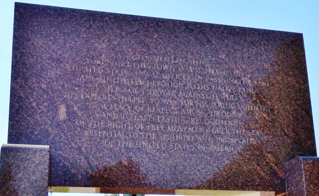 STEPHEN DECATUR WAR MEMORIAL BACK