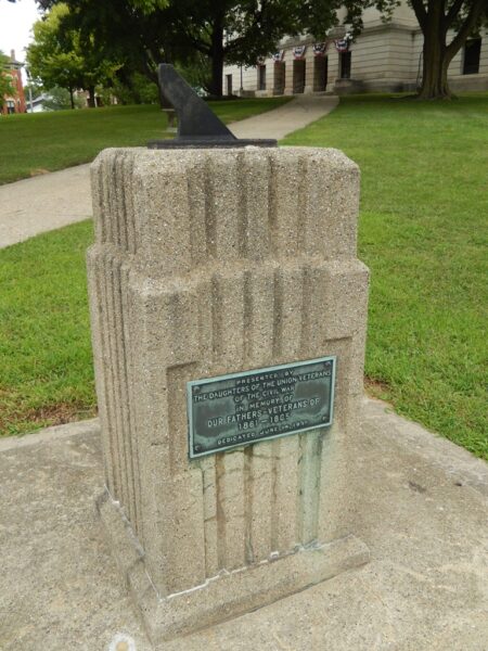 OUR FATHERS-VETERANS OF 1861-1865 MEMORIAL SUNDIAL