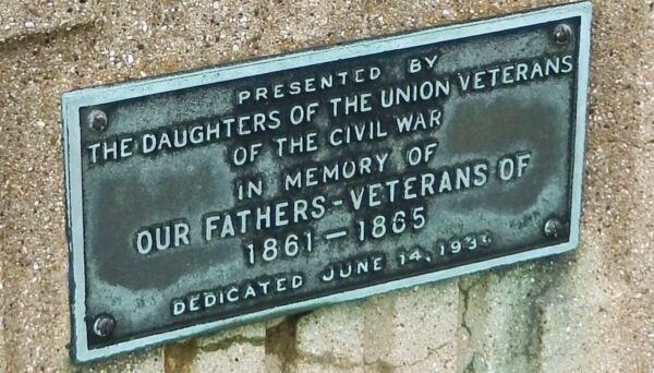 OUR FATHERS-VETERANS OF 1861-1865 MEMORIAL SUNDIAL PLAQUE