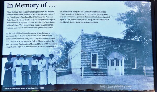 IN MEMORY OF ANDERSONVILLE WAR MEMORIAL PANEL