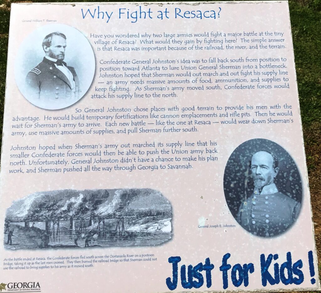 WHY FIGHT AT RESACA? WAR MEMORIAL PANEL