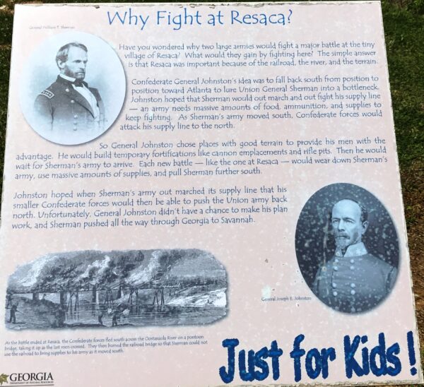 WHY FIGHT AT RESACA? WAR MEMORIAL PANEL