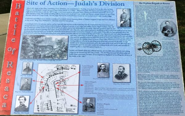 SITE OF ACTION-JUDAH’S DIVISION WAR MEMORIAL PLAQUE