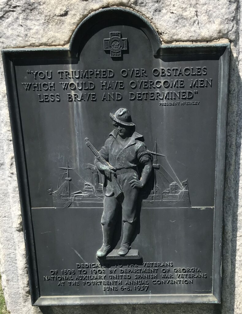 ROME SPANISH-AMERICAN WAR MEMORIAL PLAQUE