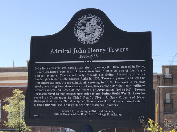 ADMIRAL JOHN HENRY TOWERS WAR MEMORIAL MARKER