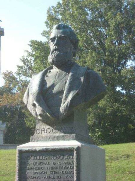 GENERAL MARCELLUS M. CROCKER MEMORIAL BUST