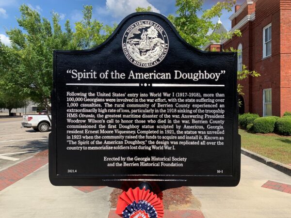 “SPIRIT OF THE AMERICAN DOUGHBOY” WAR MEMORIAL MARKER