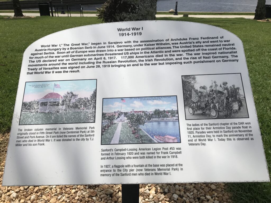 SANFORD WORLD WAR I MEMORIAL