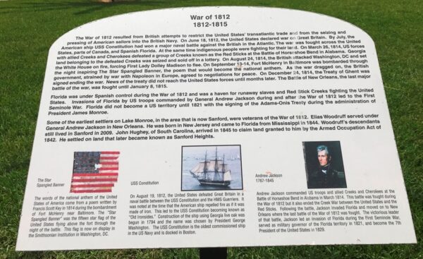 SANFORD WAR OF 1812 MEMORIAL