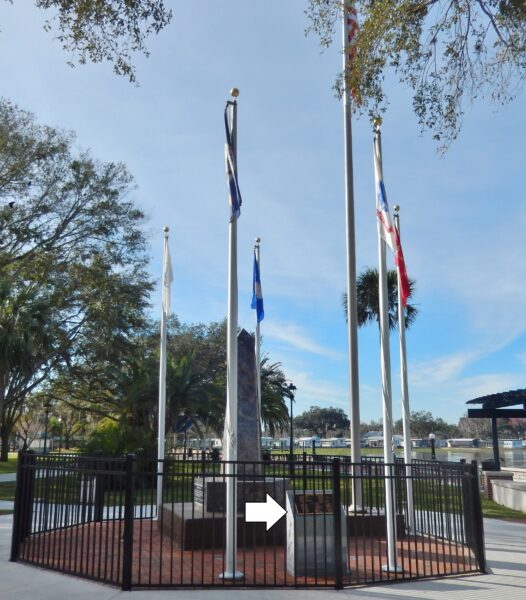 FERRAN PARK VETERANS FLAGPOLE DEDICATION MEMORIAL