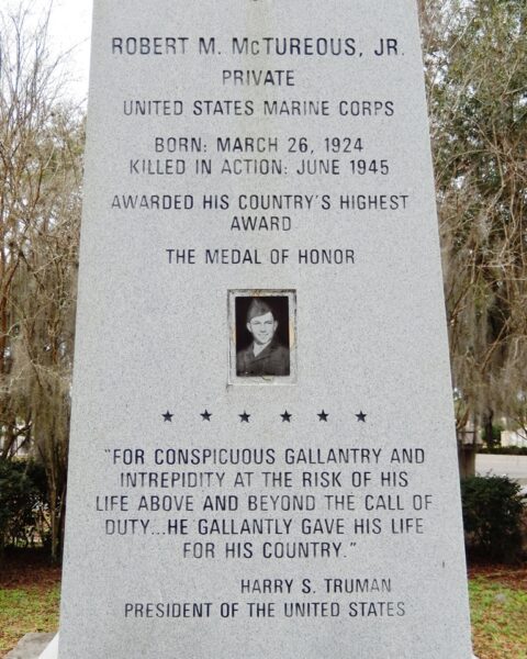 ROBERT M. MCTUREOUS, JR. MEDAL OF HONOR WAR MEMORIAL CLOSE-UP