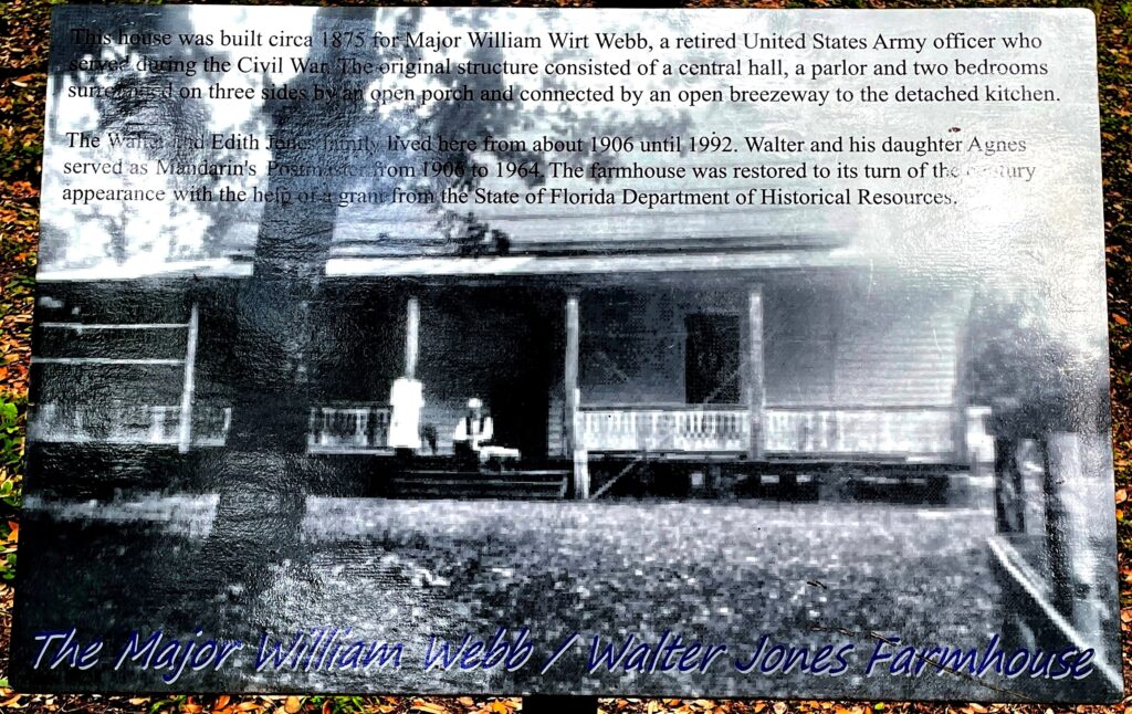 MAJOR WILLIAM WIRT WEBB MEMORIAL HOUSE PLAQUE