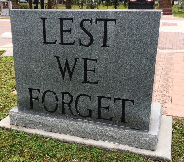 MERRITT ISLAND WORLD WAR II MEMORIAL BACK
