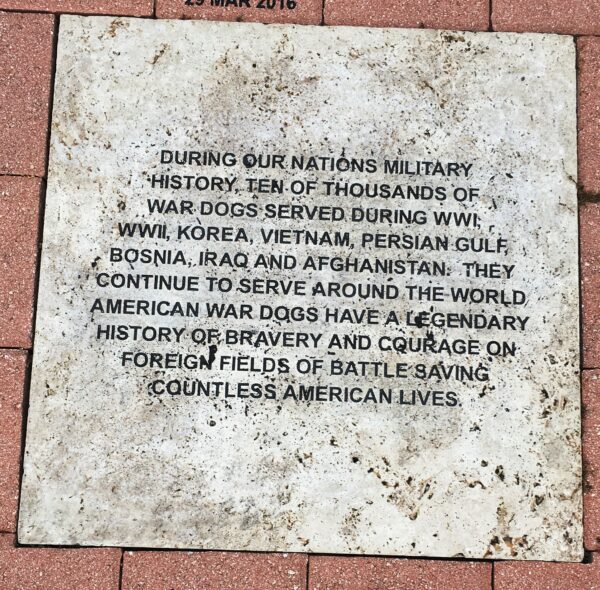 MERRITT ISLAND WAR DOGS MEMORIAL PAVER