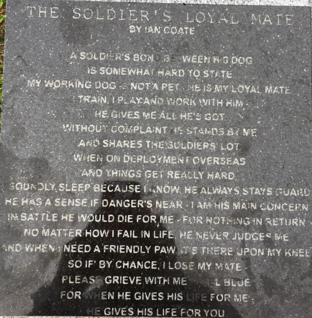 MERRITT ISLAND WAR DOGS MEMORIAL PLAQUE