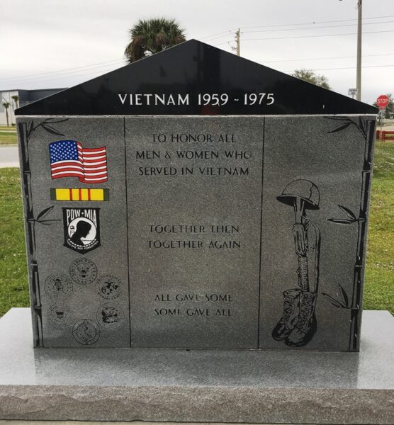 MERRITT ISLAND VIETNAM 1959-1975 WAR MEMORIAL FRONT