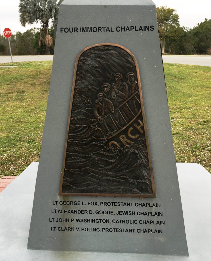 U.S. MILITARY CHAPLAIN CORPS WAR MEMORIAL SIDE D