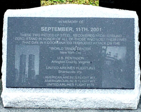 MERRITT ISLAND SEPTEMBER, 11, 2001 MEMORIAL PLAQUE