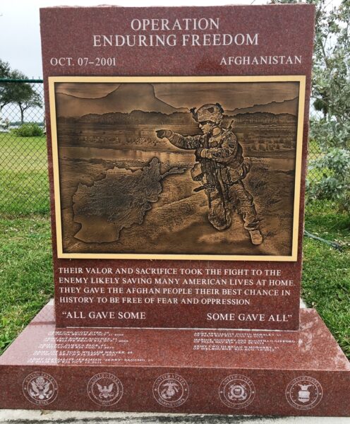 OPERATION ENDURING FREEDOM WAR MEMORIAL