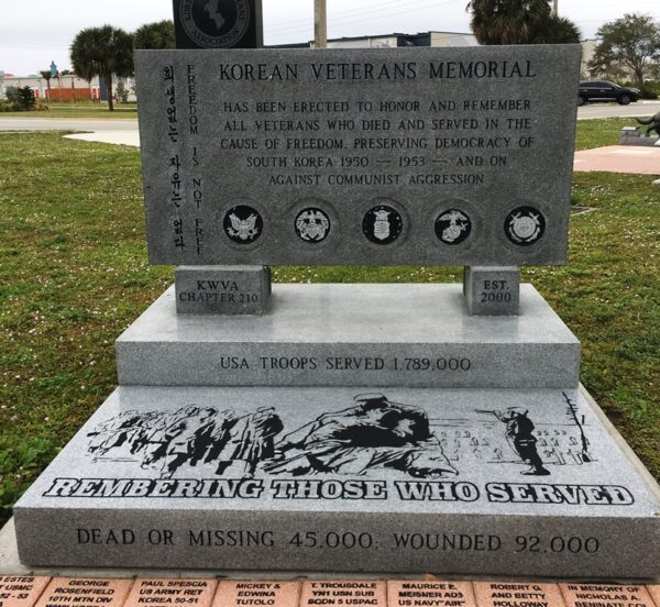 MERRITT ISLAND KOREAN VETERANS MEMORIAL FRONT