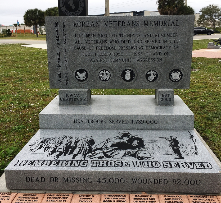 MERRITT ISLAND KOREAN VETERANS MEMORIAL FRONT