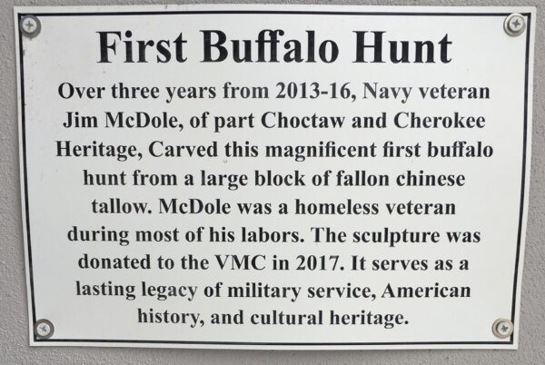 FIRST BUFFALO HUNT MEMORIAL PLAQUE