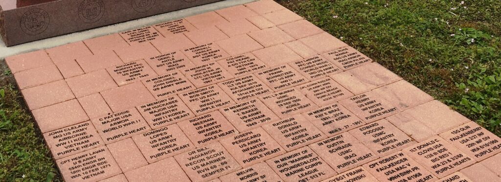 MERRITT ISLAND COMBAT WOUNDED VETERANS MEMORIAL BRICKS