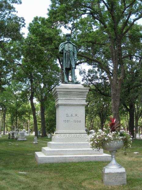 LAKEWOOD CEMETERY G.A.R. CIVIL WAR MEMORIAL