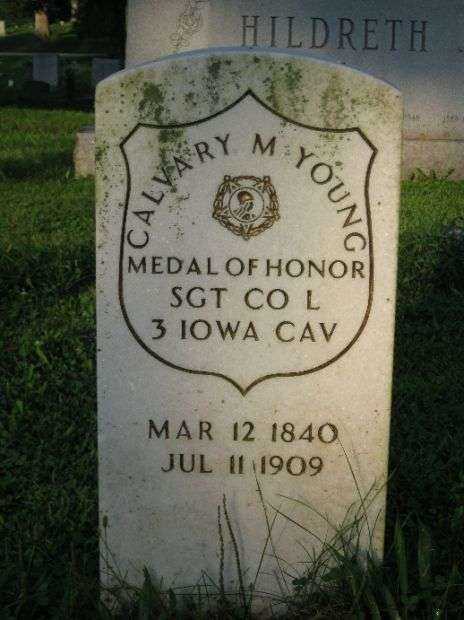 SGT. CALVARY M. YOUNG MEDAL OF HONOR GRAVESTONE