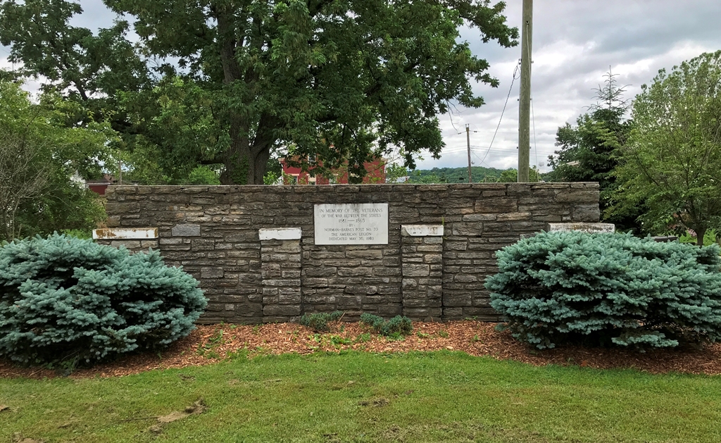 AMERICAN LEGION POST NO 70 WAR BETWEEN THE STATES MEMORIAL