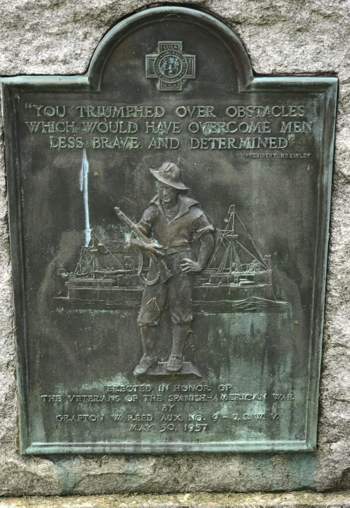 COVINGTON SPANISH-AMERICAN WAR MEMORIAL PLAQUE