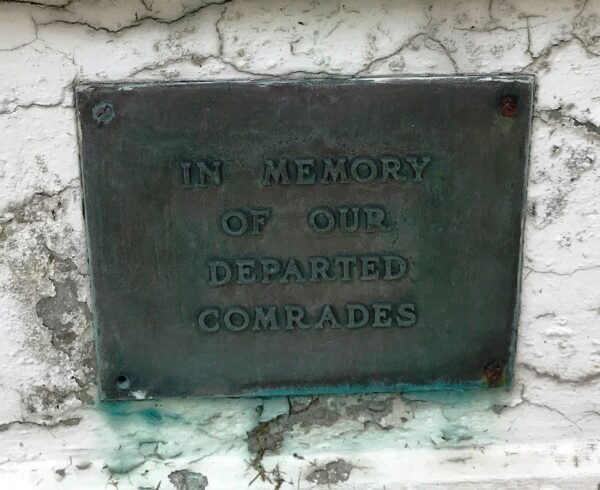 GARFIELD POST NO. 2 GAR WAR MEMORIAL PLAQUE B