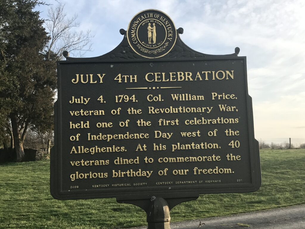 JULY 4TH CELEBRATION REVOLUTIONARY WAR VETERAN MEMORILA MARKER
