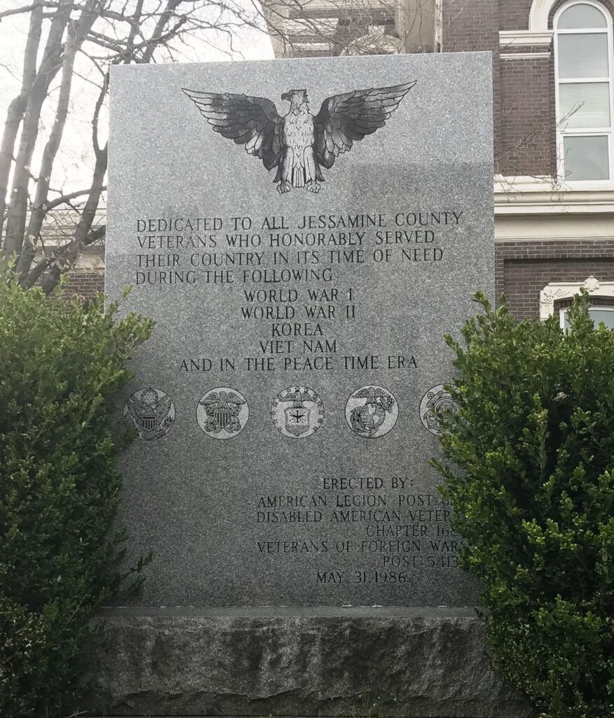 JESSAMINE COUNTY WAR VETERANS MEMORIAL