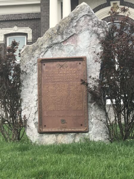 JASSAMINE COUNTY REVOLUTIONARY WAR MEMORIAL