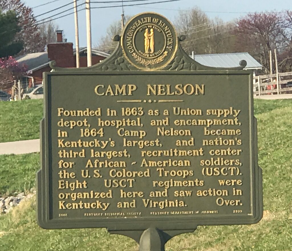 CAMP NELSON WAR MEMORIAL MARKER FRONT