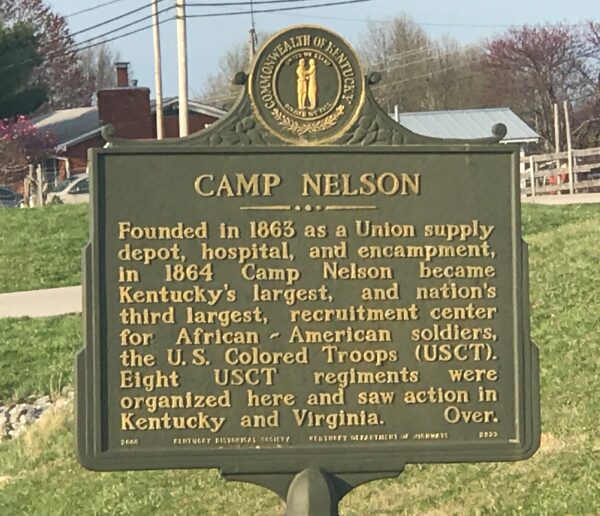 CAMP NELSON WAR MEMORIAL MARKER FRONT